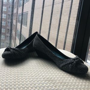 Blowfish polka dot ballet flat with slight wedge